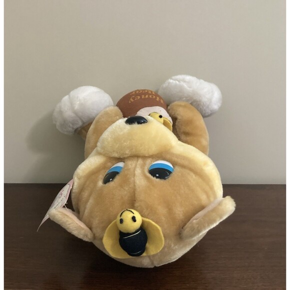 Vintage Soft Things Brooklyn Honey Bear Plush Bees Pot Tags Carnival 15" - Picture 5 of 13